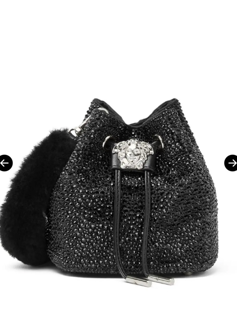 La Medusa Crystal Mini Bucket Bag